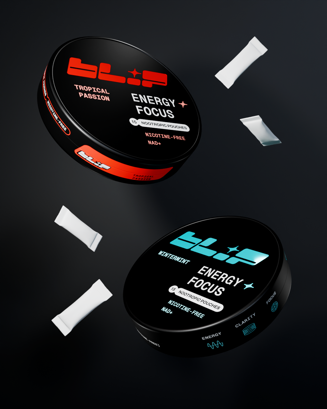 energy + focus nootropic pouches