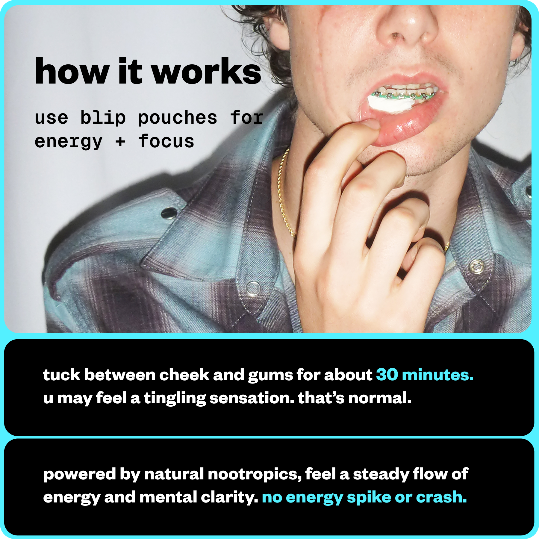 energy + focus nootropic pouches
